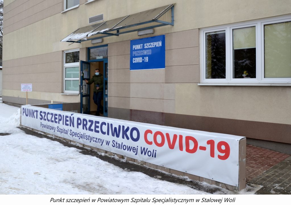Punkt szczepień w Powiatowym Szpitalu Specjalistycznym w Stalowej Woli