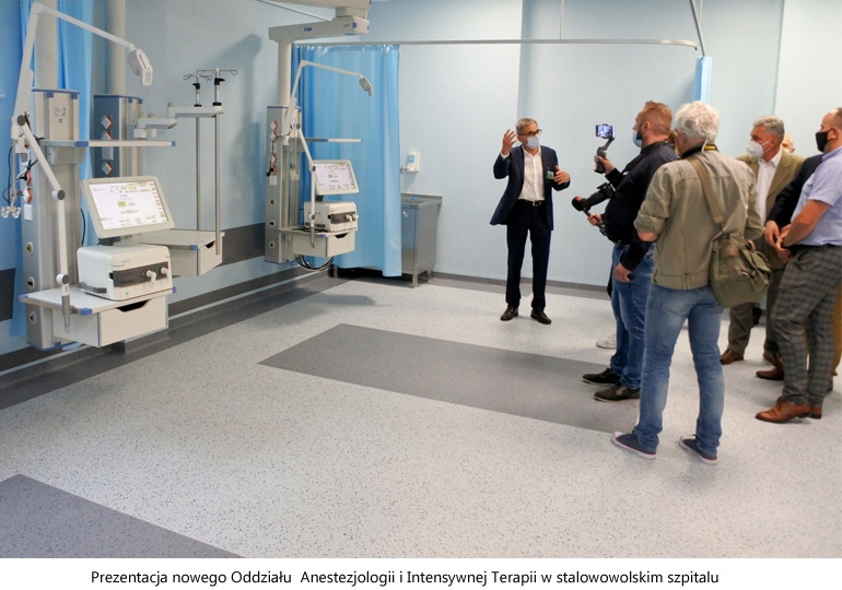 Prezentacja nowego Oddziału Anestezjologii i Intensywnej Terapii w stalowowolskim szpitalu