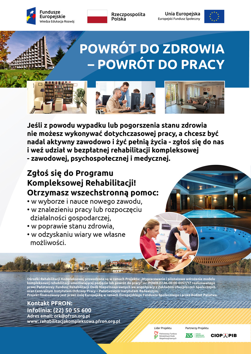 pfron- plakat program rehabilitacji