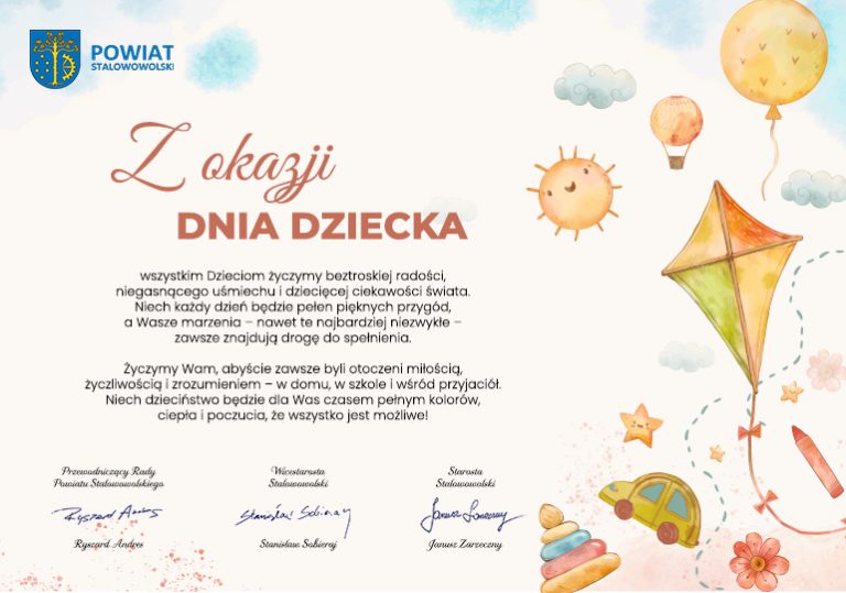 Życzenia z okazji Dnia Dziecka