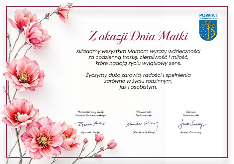 Życzenia z okazji Dnia Matki