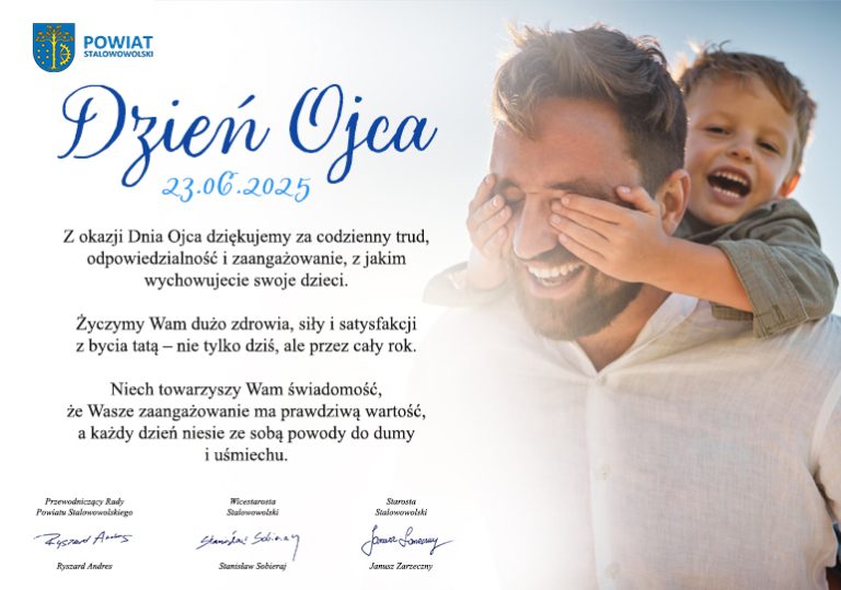 Życzenia z okazji Dnia Ojca