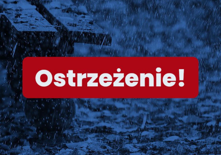 Ostrzeżenie przed intensywnymi opadami deszczu!
