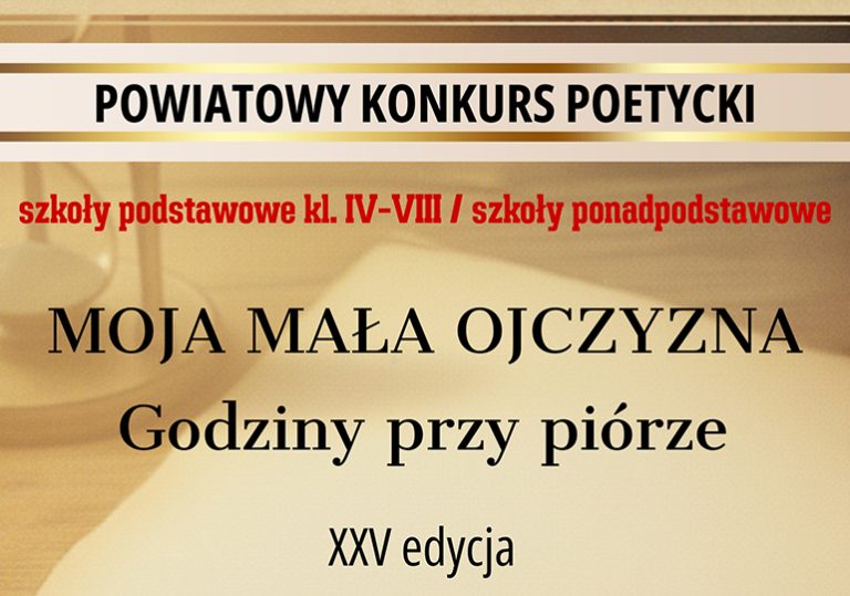Konkurs Poetycki „Moja Mała Ojczyzna”
