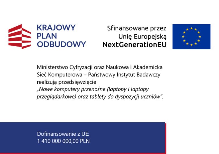 Nieodpłatne przekazanie sprzętu komputerowego w ramach programu KPO dla szkół prowadzonych przez Powiat Stalowowolski