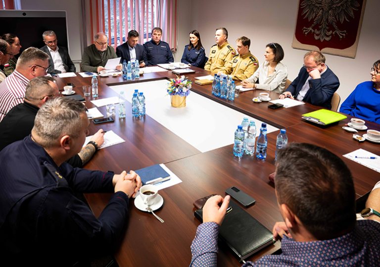Spotkanie Powiatowego Zespołu Zarządzania Kryzysowego